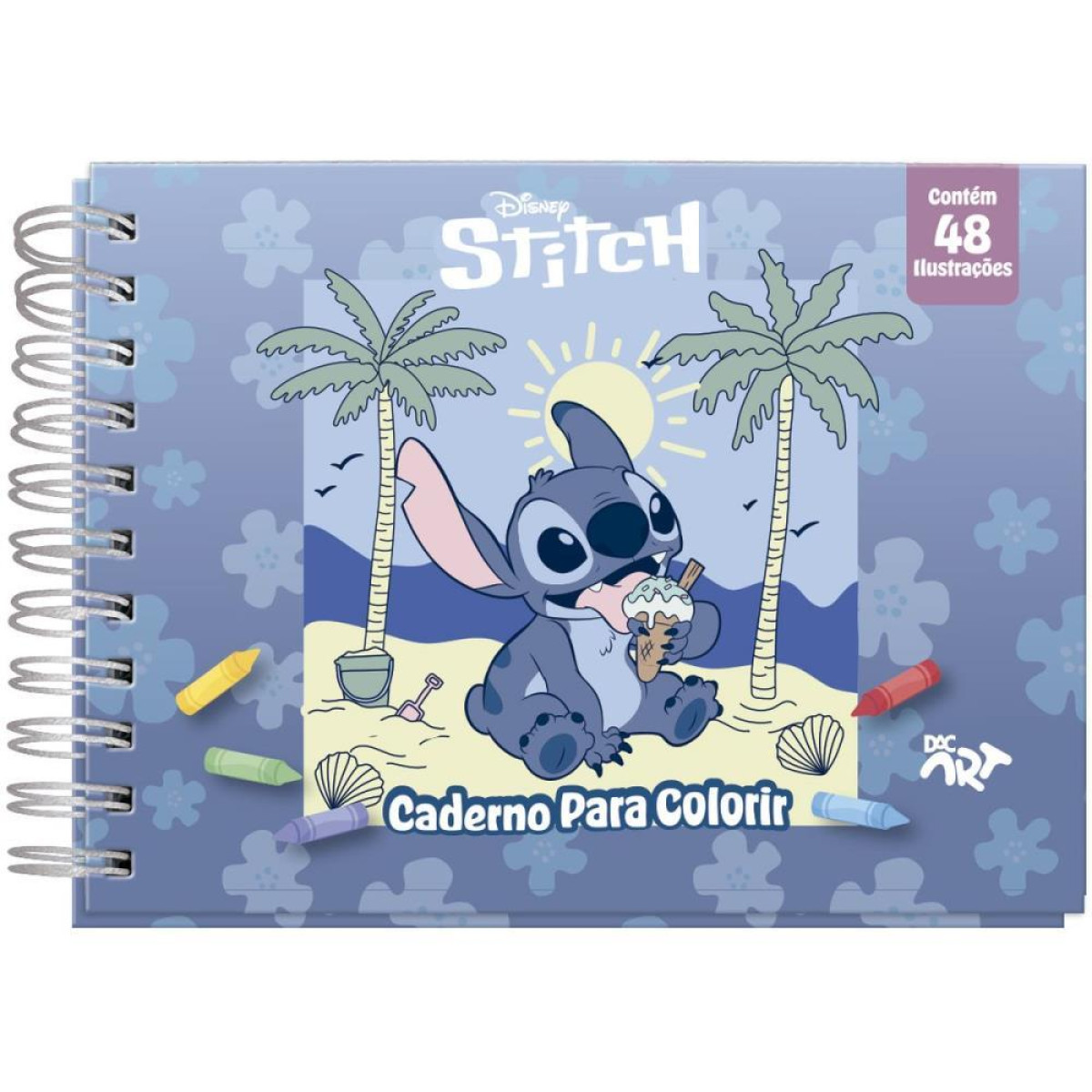 Livro De Colorir Stitch 48f. C/adesivos 180g-123487-84026