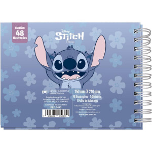 Livro De Colorir Stitch 48f. C/adesivos 180g-123487-18476