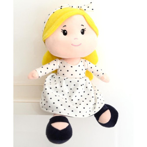 Boneca De Pelucia Clara Loira 35cm