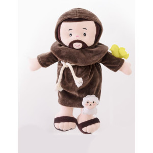 Boneca De Pelucia Religioso Sao Francisco 32cm