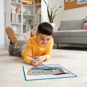 Brinquedo Para Colorir Tapete Mágico Aqua Hot Wheels-119267-42134