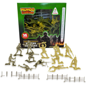 Miniatura Colecionavel Sold.americanos 36fig.e Cercas-123492-90878