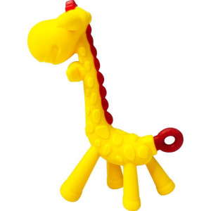 Brinquedo Diverso Girafinha De Silicone Amarelo-123615-53122