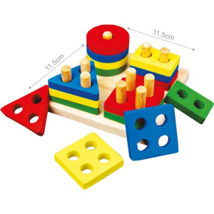 Brinquedo Pedagogico Encaixe Divertido Formas E Cor-123630-37928