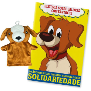 Livro Brinquedo Ilustrado Fantoche Cachorro-123306-13574