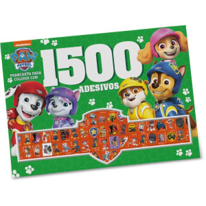 Livro Com Adesivos 1500 Adesivos Patrulha Canina