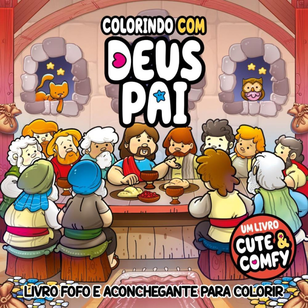 Livro De Colorir Cute E Comfy Deus Pai Ed02-123290-69884