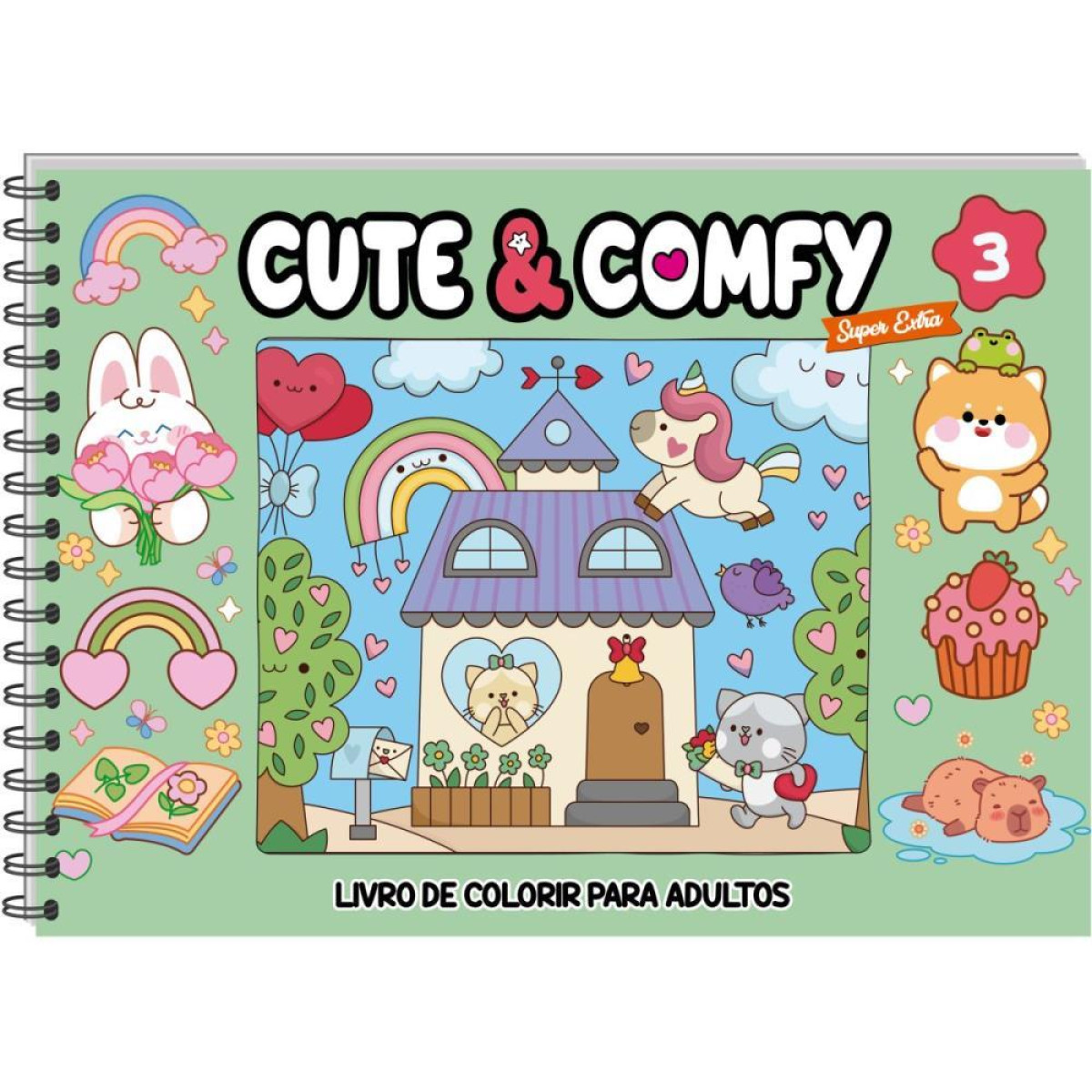 Livro De Colorir Cute E Comfy P/adulto Ed 03-123297-81008