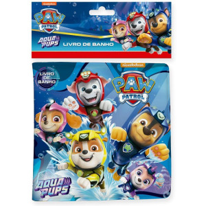 Livro Para Banho Patrulha Canina 15x15cm 8 Pagi