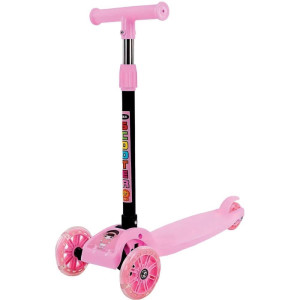 Patinete Dobravel C/luz Rosa