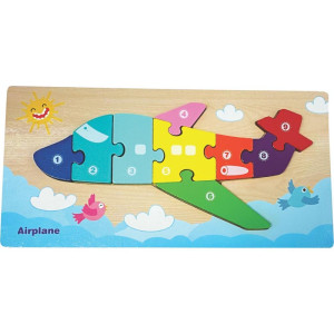 Quebra-cabeca Madeira Aviao