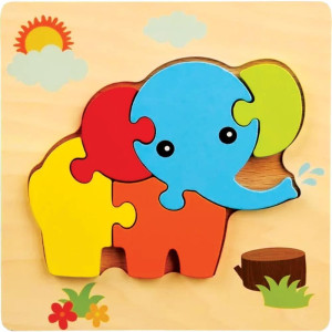 Quebra-cabeca Madeira Elefante-123643-66723