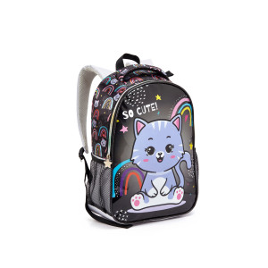 Kit Infantil Feminino | Mochila + Lancheira + Estojo + Garrafa + Mosquetão-41382-38486