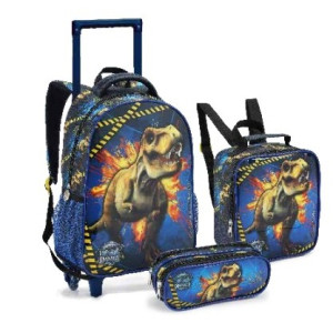 Mochila Infantil Masculina 16" Com Rodas | único-41392-168