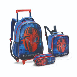 Kit Infantil Masculino | Mochila Infantil Com Rodas + Lancheira + Estojo