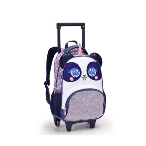 Mochila Infantil Feminina 16" Com Rodas-42032-13301