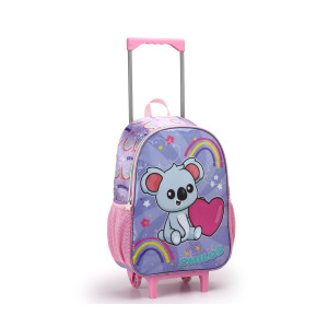 Kit Infantil Feminino | Mochila Com Rodas + Lancheira + Estojo-42080