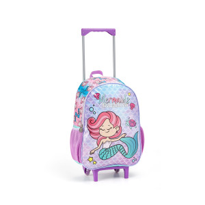 Kit Infantil Feminino | Mochila Com Rodas + Lancheira + Estojo-42083