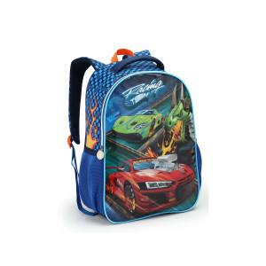 Kit Infantil Masculino | Mochila + Lancheira + Estojo + Garrafa + Mosquetão-42089