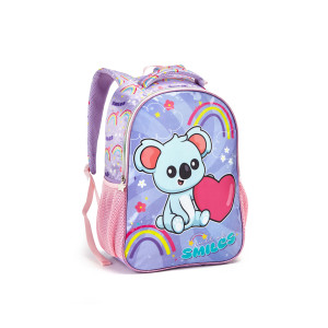 Kit Infantil Feminino | Mochila + Lancheira + Estojo + Garrafa + Mosquetão-42101