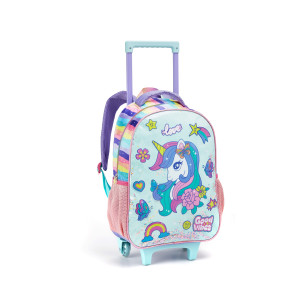Kit Infantil Feminino | Mochila Infantil Com Rodas + Lancheira + Estojo
