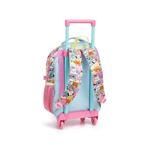 Mochila Infantil Feminina 17" Com Rodas + Lancheira-42187-46403