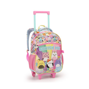 Mochila Infantil Feminina 17" Com Rodas + Lancheira-42187-72123