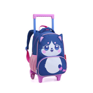 Mochila Infantil Feminina 13" Com Rodas-43184-39399