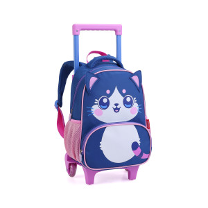 Mochila Infantil Feminina 16" Com Rodas-43185-84132