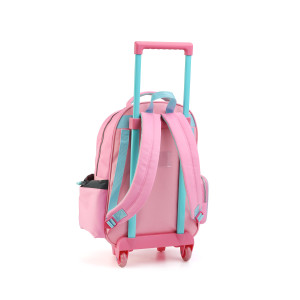 Mochila Infantil Feminina 17" Com Rodas-43212-77777
