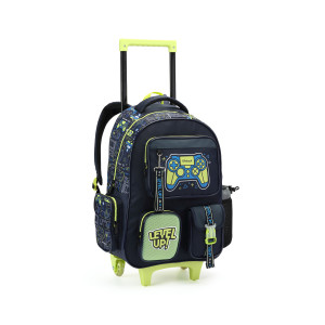 Mochila Infantil Masculina 17" Com Rodas