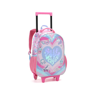 Mochila Infantil Feminina 17" Com Rodas-43241-96923
