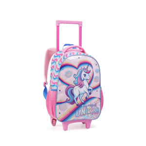 Kit Infantil Feminino | Mochila Infantil Com Rodas + Lancheira + Estojo-43245-35276