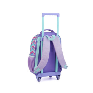 Mochila Infantil Feminina 17" Com Rodas-43245-61636