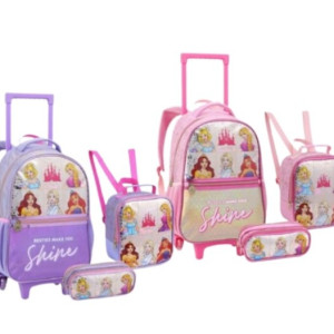 Mochila Infantil Feminina 17" Com Rodas-43253-157