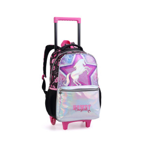 Kit Infantil Feminino | Mochila Infantil Com Rodas + Lancheira + Estojo-43269-98843