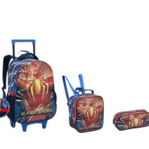 Mochila Infantil Masculina 17" Com Rodas-43291-772