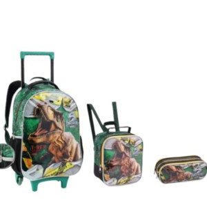 Mochila Infantil Masculina 17" Com Rodas-43295-249