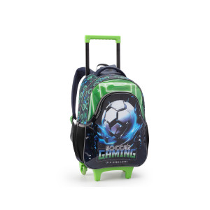 Mochila Infantil Masculina 17" Com Rodas-43311-49172