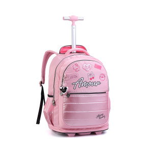 Mochila Feminina 18" Com Rodas