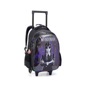 Mochila Infantil Feminina 17" Com Rodas
