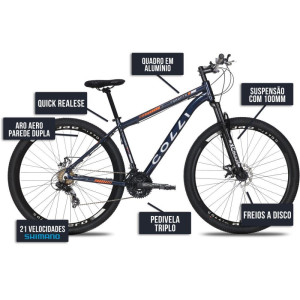 Bicicleta Aro 29 Toronto Azul Metalico-123360-26341