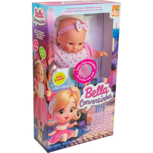 Boneca Com Mecanismo Bella Conversinha Tiara-123671-66053