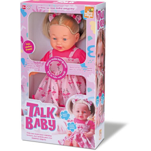 Boneca Com Mecanismo Talk Baby Negra-123673-60085