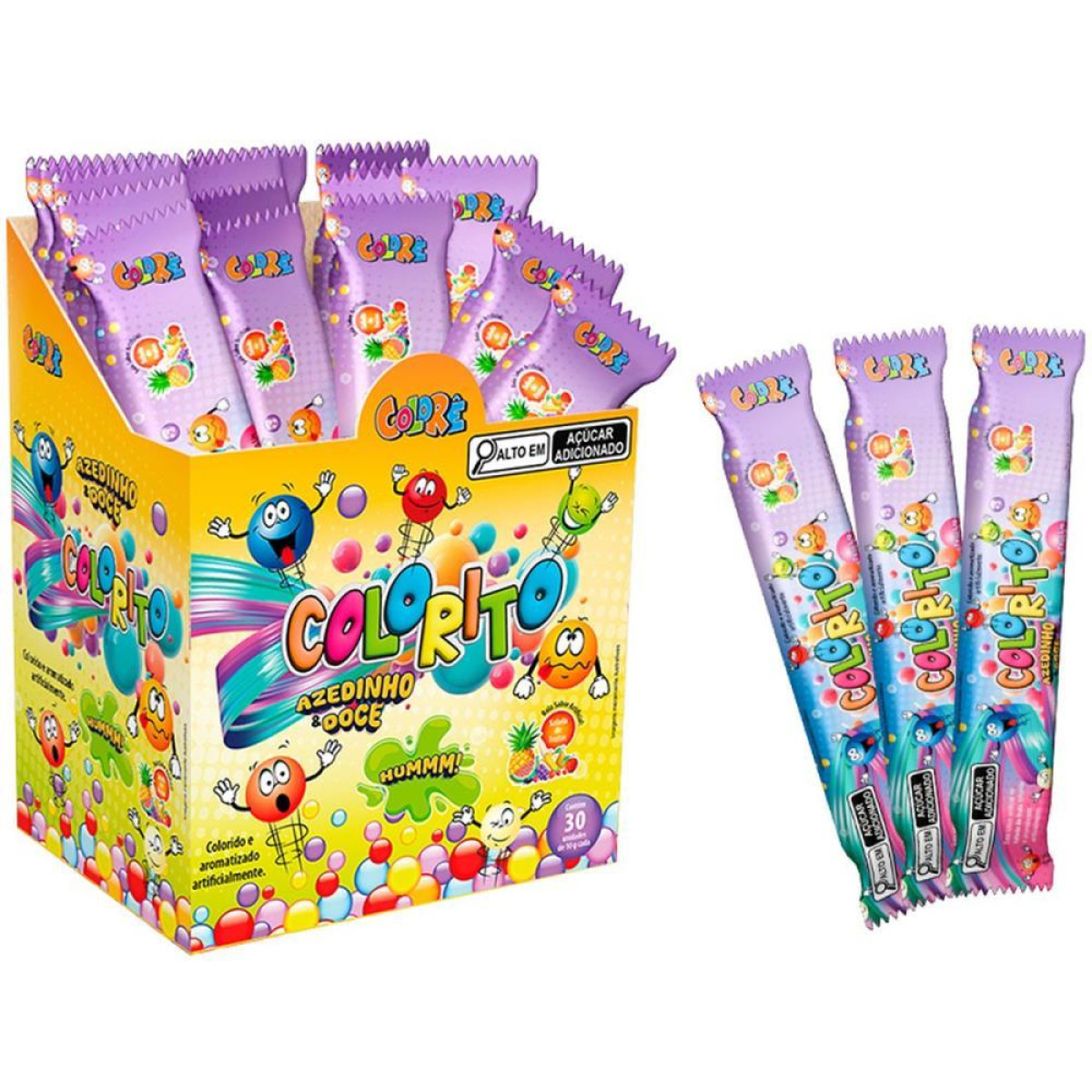 Doce Colorito Bala Sabor Salada Fru-119300-68236