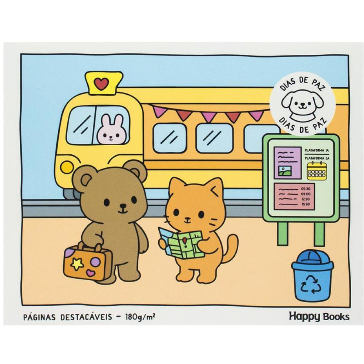 Livro De Colorir Cozy E Cute: Dias De Paz-122784-92279