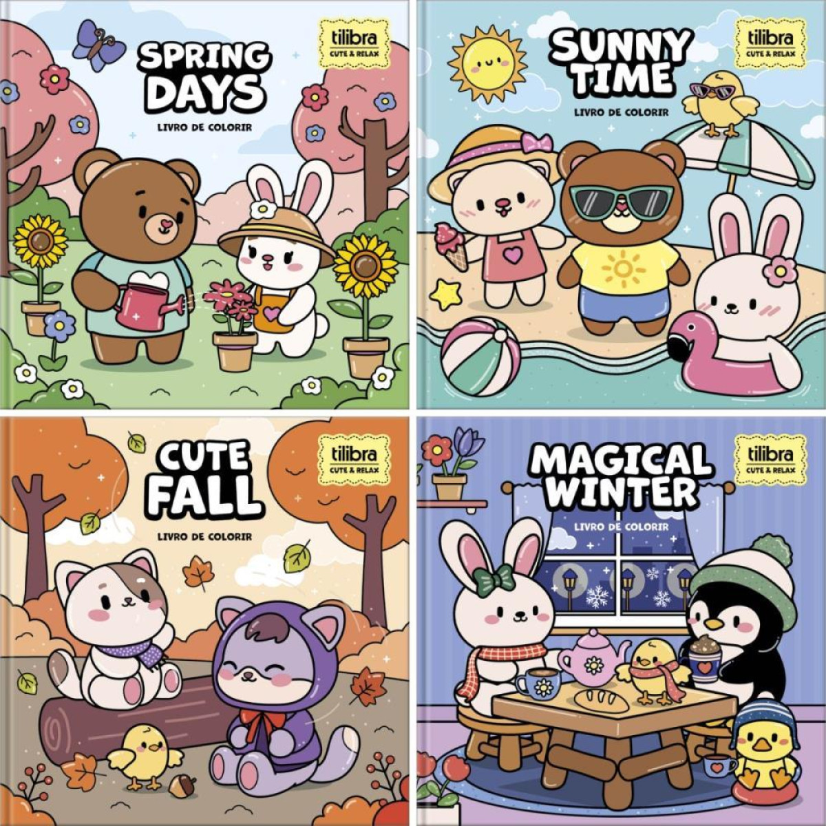 Livro De Colorir Relax Seas 46fls 4 Capas 22x22-123368-69922