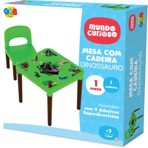 Mesinha/cadeira Dinossauro Mesa+cadeira C/ades-119770-46692
