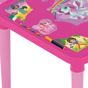 Mesinha/cadeira Unicornio C/adesivos-119769-26480