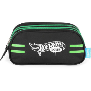 Estojo Triplo Hot Wheels Verde